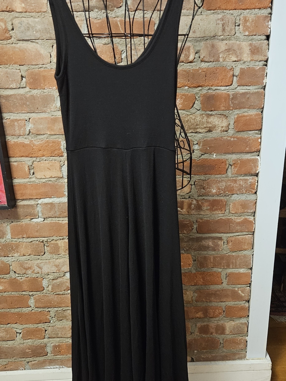 Marine Layer Black Modal Sleeveless Midi Dress